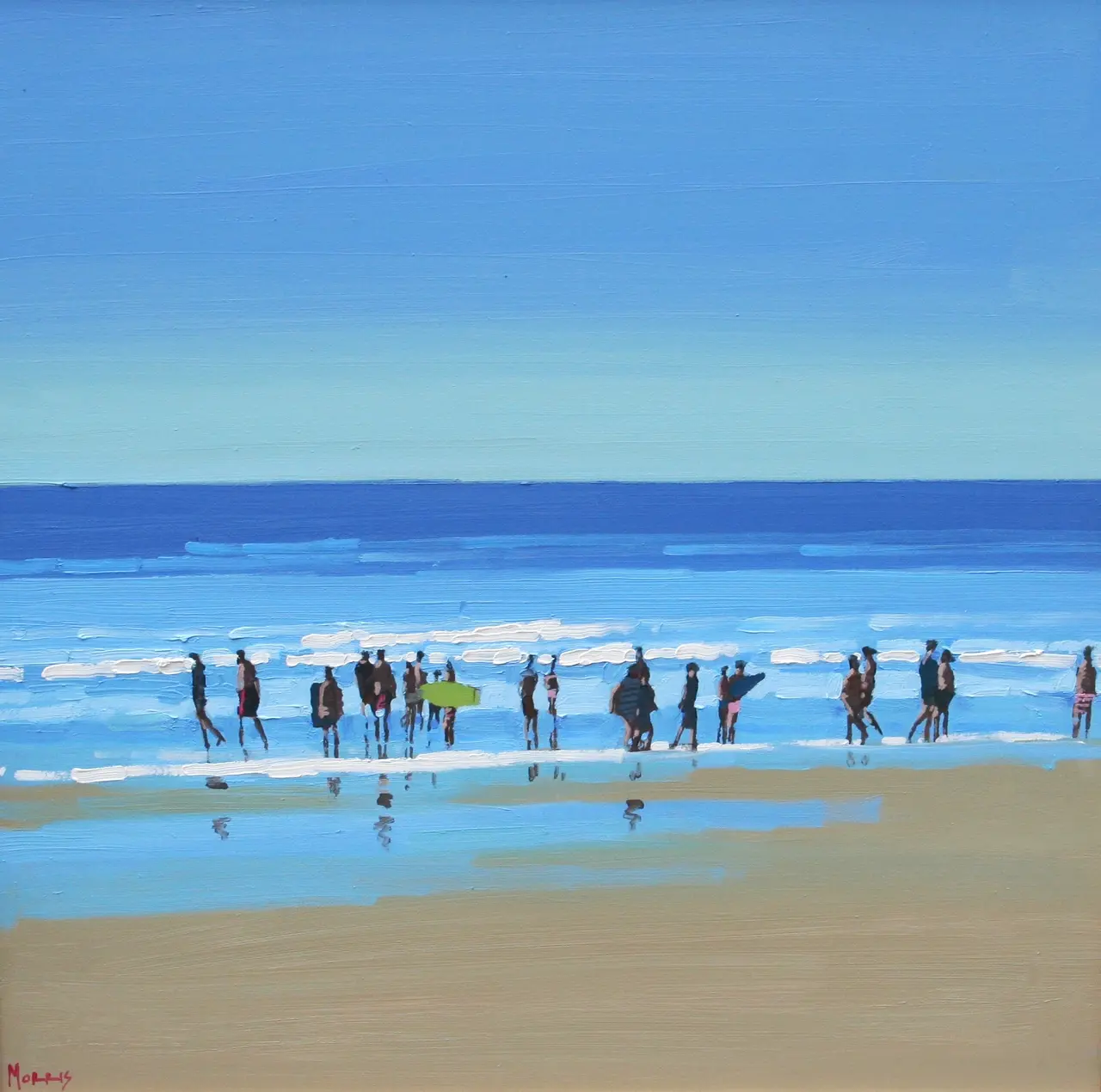 John Morris - surfboards on inch beach